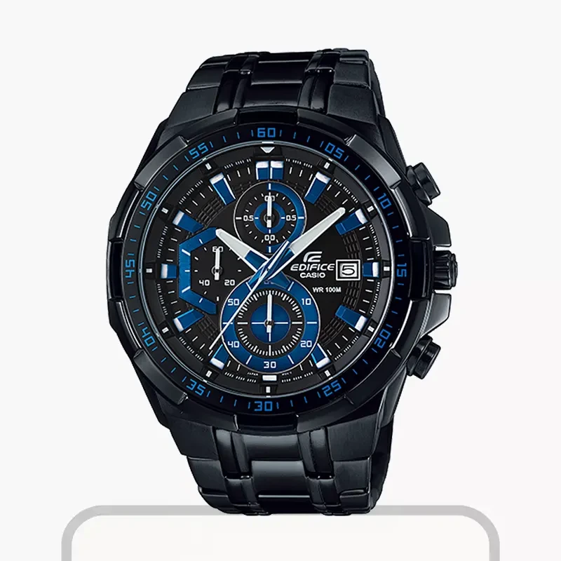 Casio Edifice  Men's Watch Black Dial Standard Chronograph | EFR-539BK-1A2V